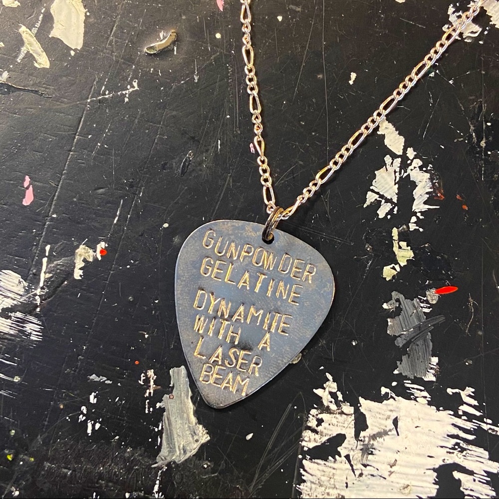 Killer Queen Handstamped Necklace - Artist Made